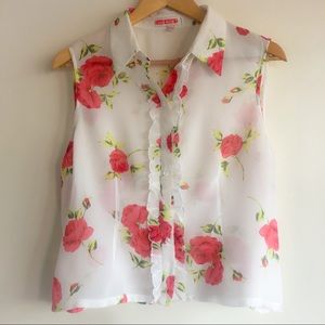 Vintage Jac dale sleeveless ruffled  pin up style